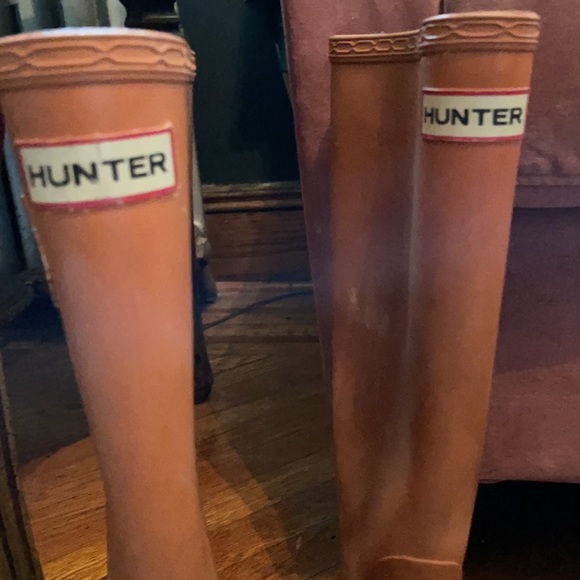 Orange - Teracotta Color Hunter Rain Boots - Picture 2 of 3